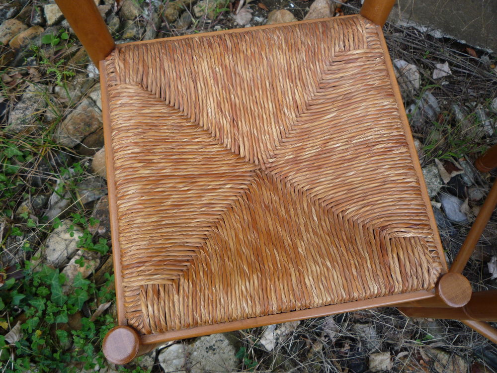 Paire chaise paill&eacute;e Meubles