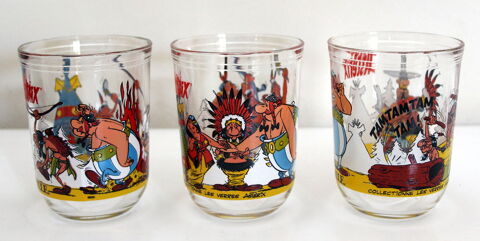 Verres  moutarde vintage Asterix et les Indiens 1994 15 Issy-les-Moulineaux (92)