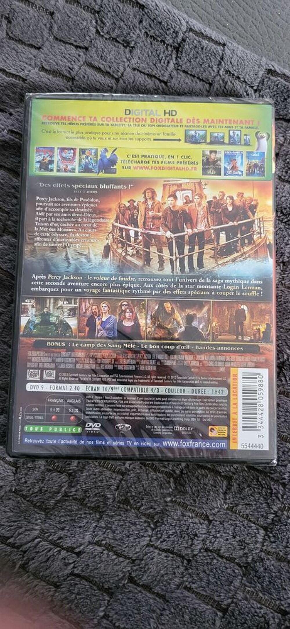 Percy Jackson, la mer des monstres DVD et blu-ray