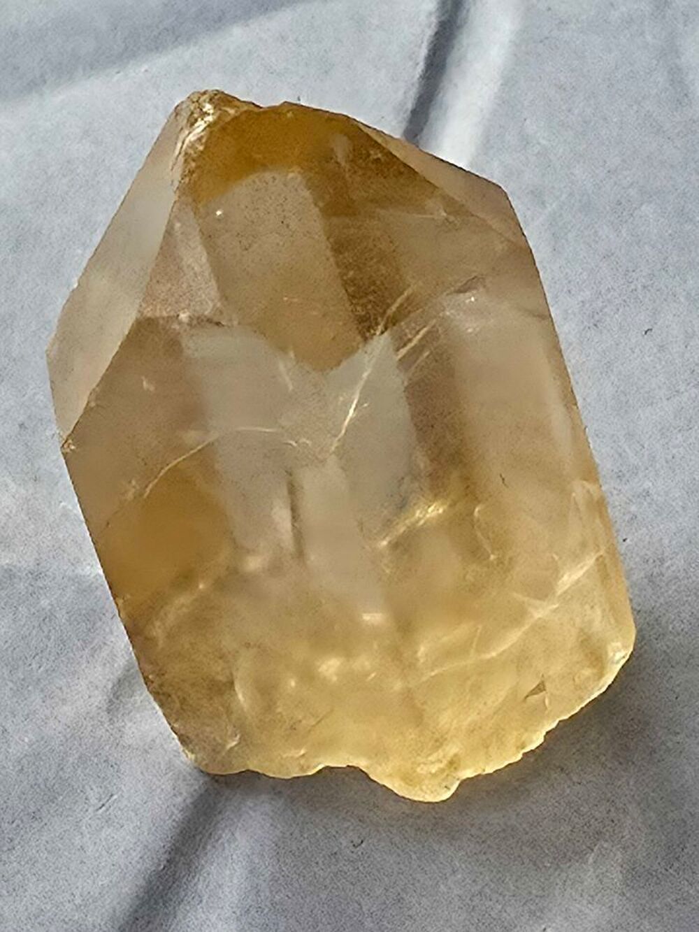 V&eacute;ritable Pierre Citrine Brute du Congo 20g-Cristal de Collection 