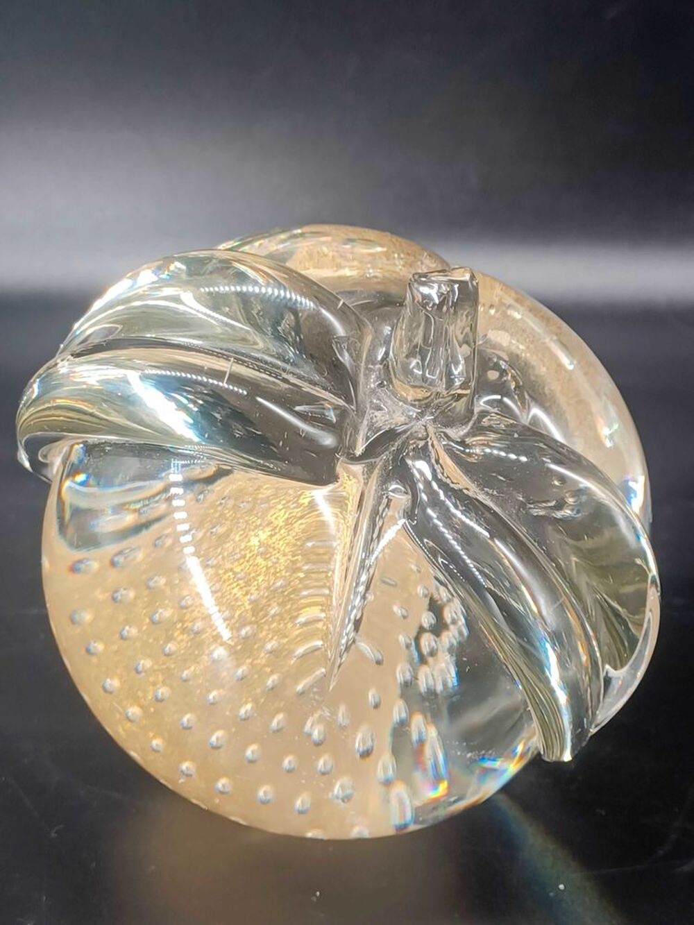 Barbini pour Vetrarti Pomme en verre de Murano Italie 1987 vdsa Décoration