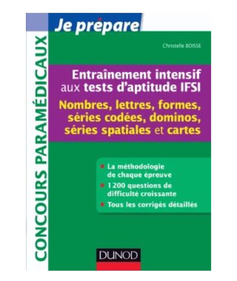 entra&icirc;nement intensif aux tests d?aptitude Ifsi Livres et BD