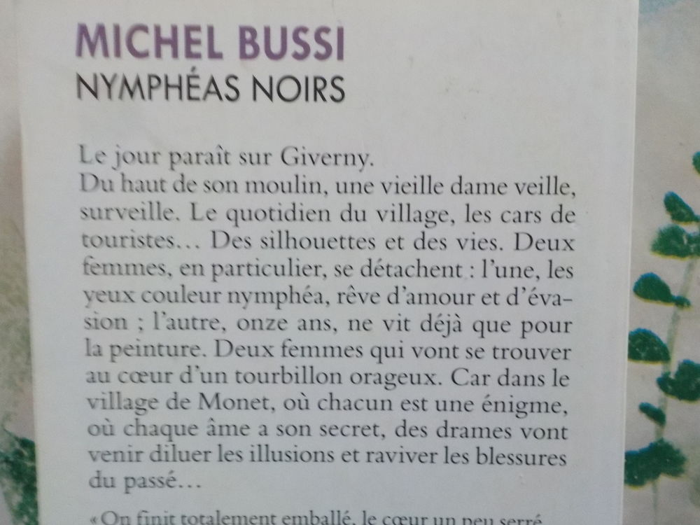 NYMPHEAS NOIRS de Michel BUSSI Ed. Pocket Livres et BD