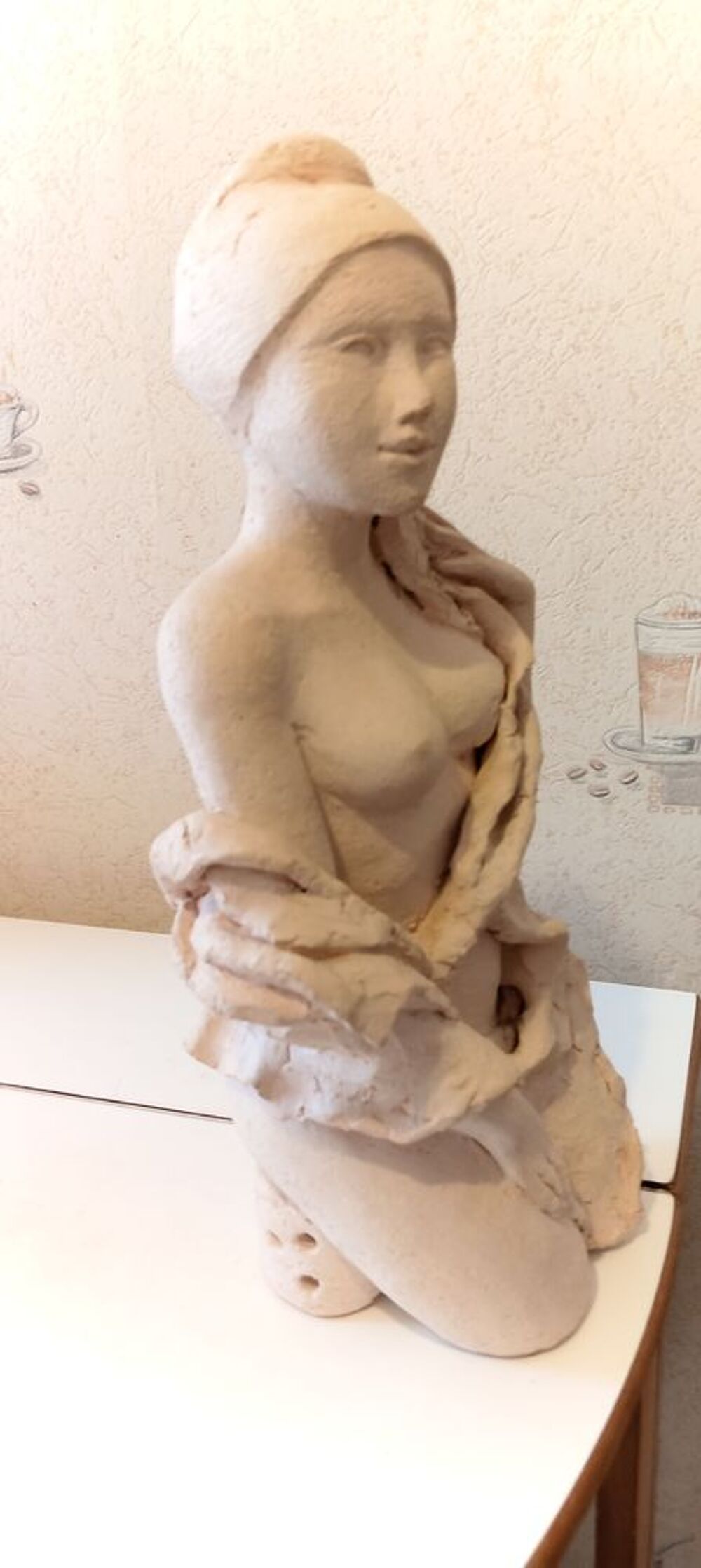 Statuette terre cuite Décoration