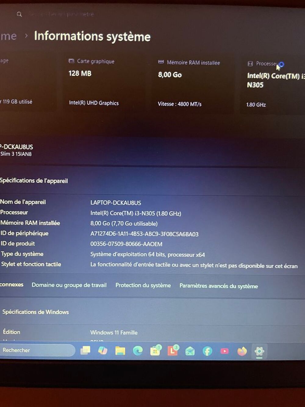 Ordinateur portable leonovo Matériel informatique