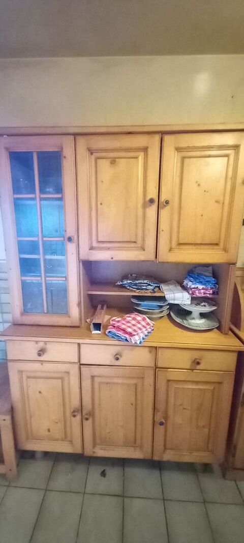 Buffet vaisselier en pin couleur miel 150 Chatou (78)