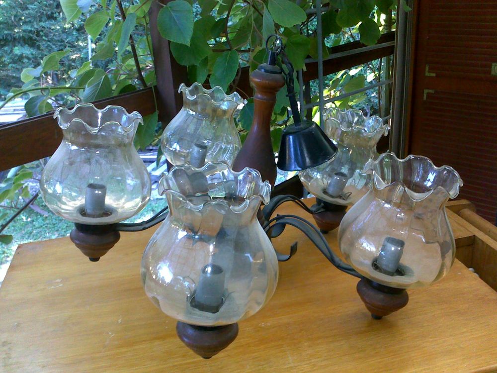 lustre en bois Electroménager