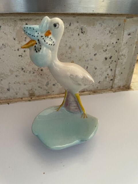 Figurine porcelaine cigogne 5 Bures-sur-Yvette (91)