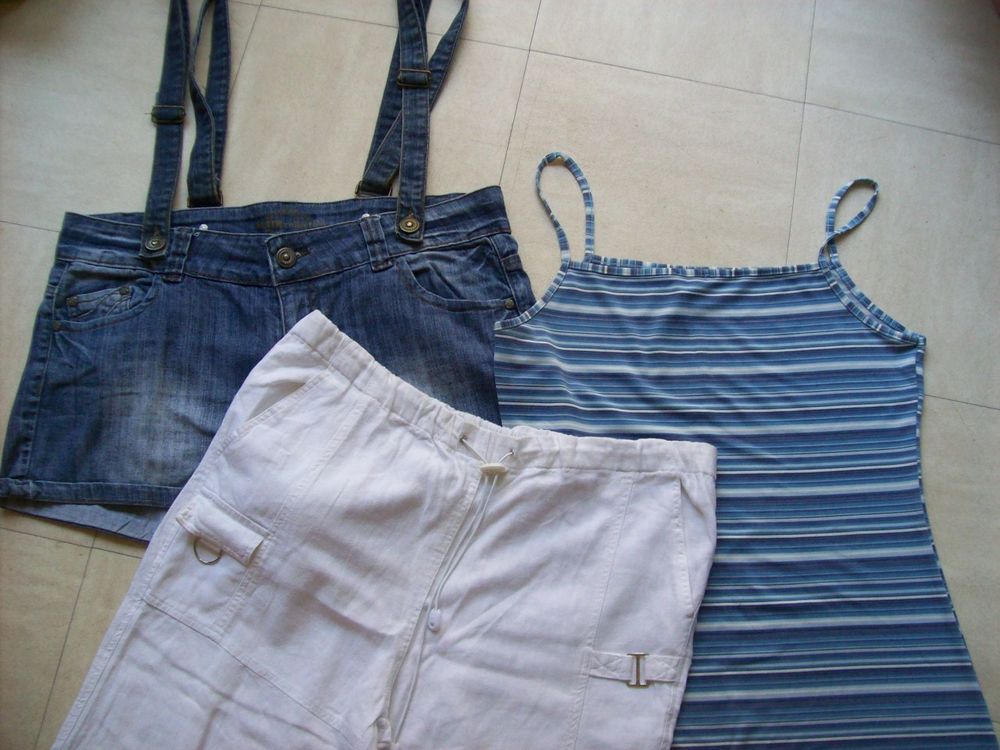 2 ROBES, PANTACOURT, short en jean - 42 - zoe Vêtements