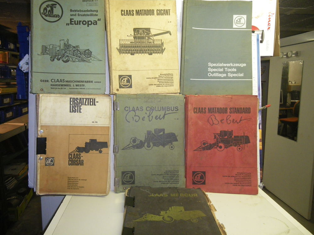 CATALOGUES PIECES MOISSONNEUSES BATTEUSES CLAAS 
