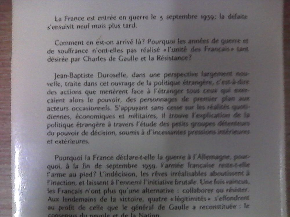 L ab&icirc;me 1939/ 1944 Livres et BD