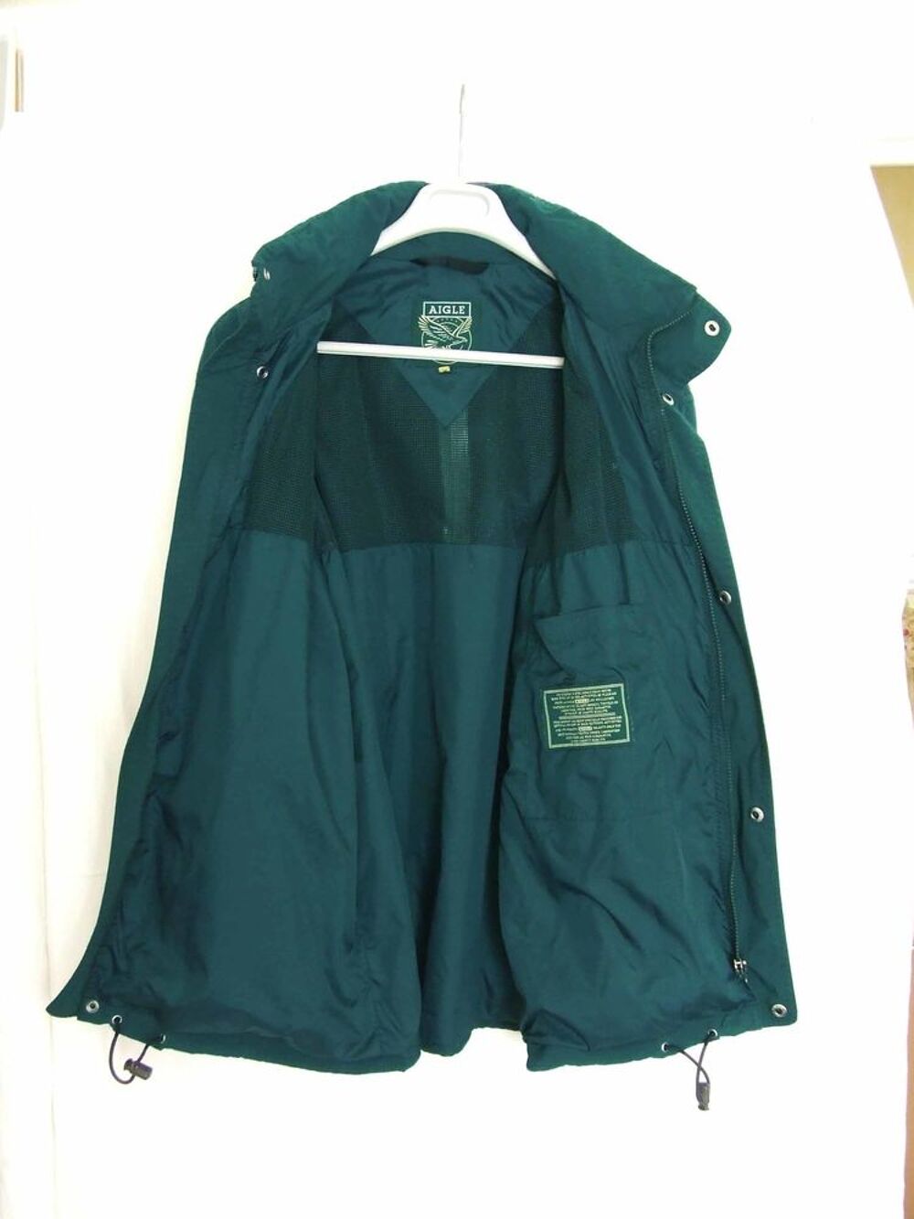 Coupe-vent imperm&eacute;able et l&eacute;ger, MIXTE, AIGLE, Vert fonc&eacute; Vêtements