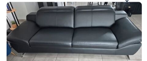 Canap fixe en cuir 3 places 300 Petit-Mars (44)