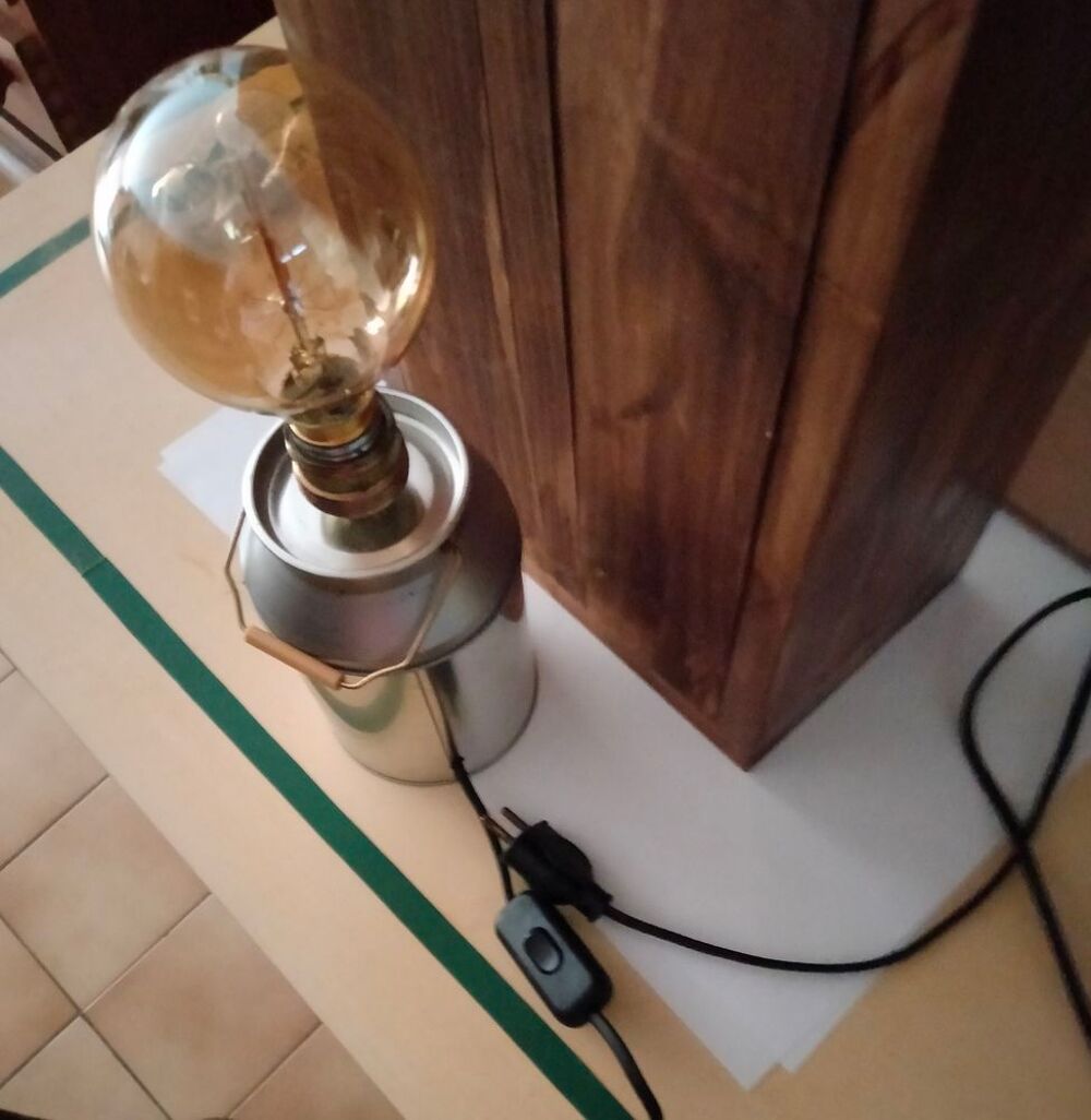 Lampe "&nbsp;petits broy&eacute;s&nbsp;"... Décoration