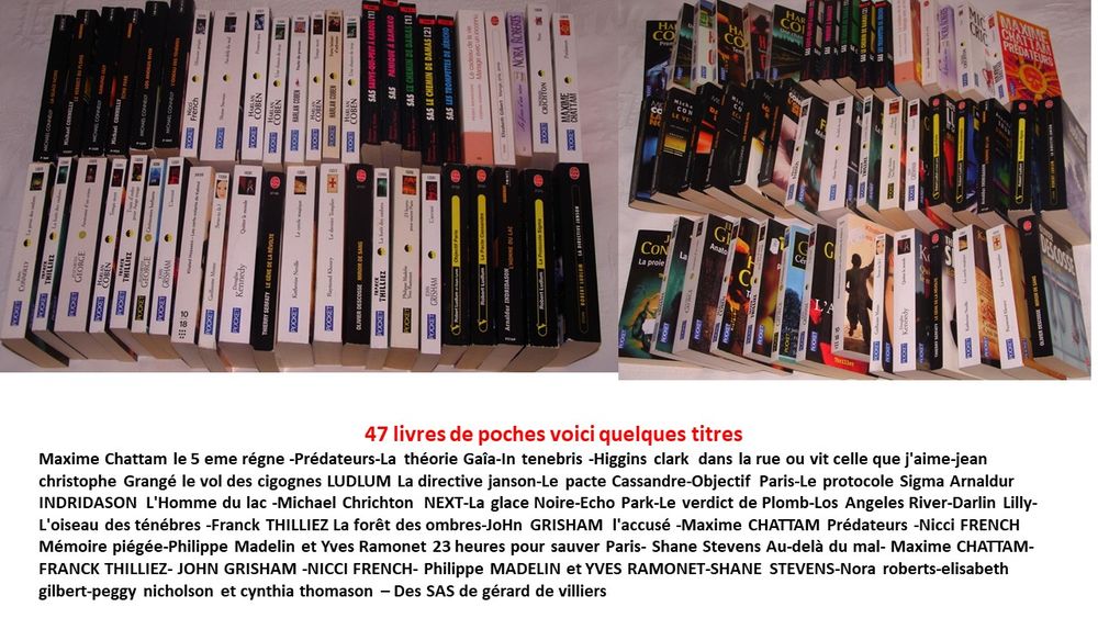 47 Livres de Poche Livres et BD