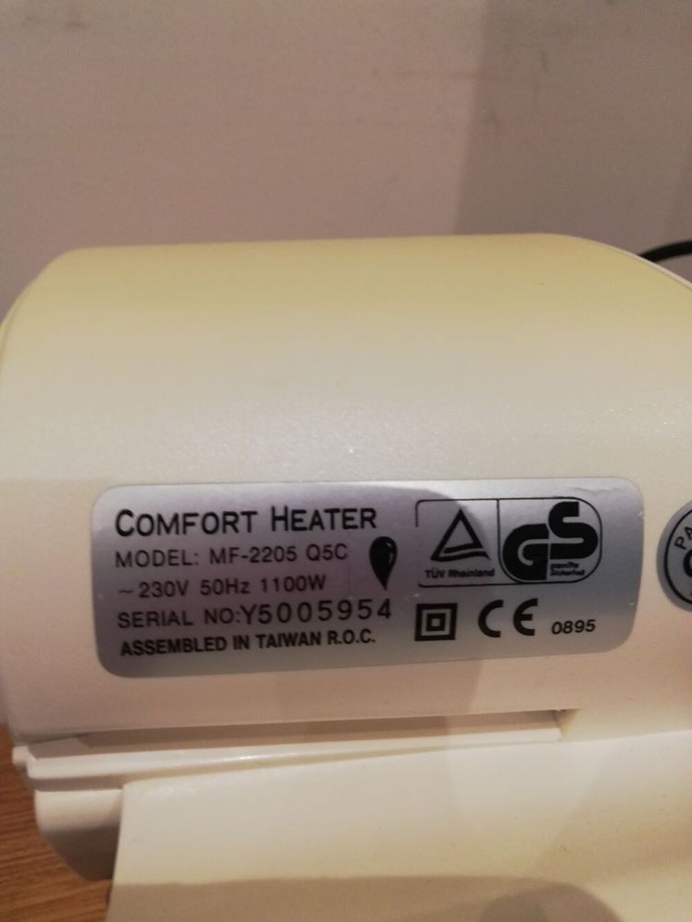 chauffage d'appoint Electroménager