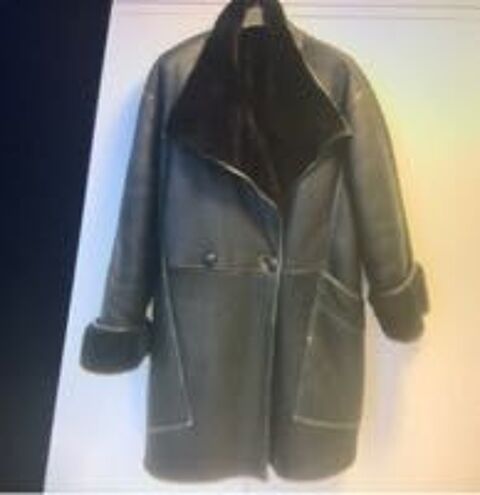 VESTE SPORT PEAU LAINE NOIRE T.42/44 249 Cannes (06)