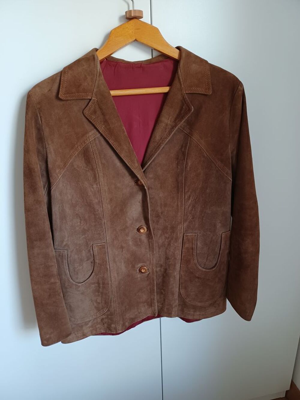 veste cuir daim Vêtements
