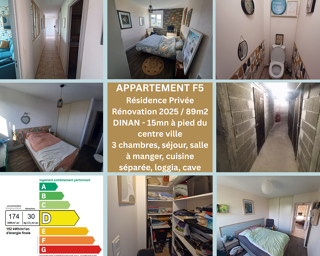  Appartement à vendre 5 pièces 89 m² Dinan