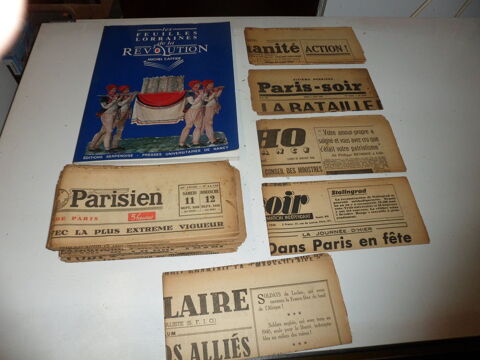  journaux anciens de 1938  1944   (18)
80 Saint-Germain-sur-cole (77)