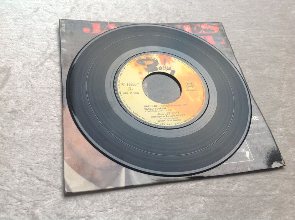 JACQUES BREL 4 TITRES DONT MATHILDE Envoi Possible
CD et vinyles