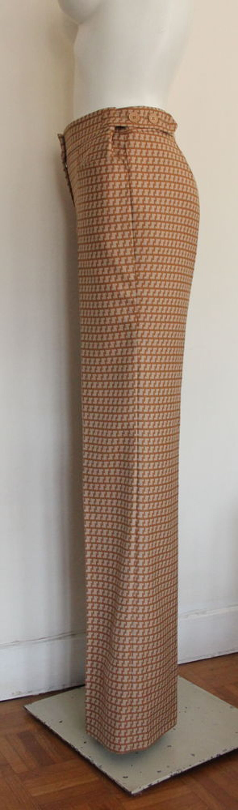 Pantalon beige motif camel STELLA MC CARTNEY T.36 FR Vêtements