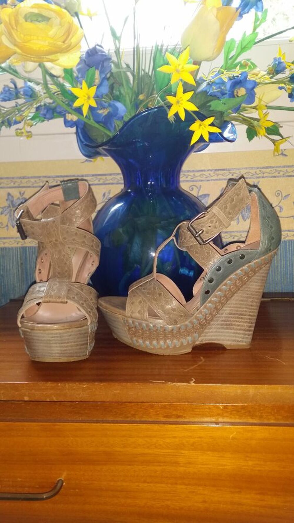 Escarpins compens&eacute;s Pura Lopez Chaussures