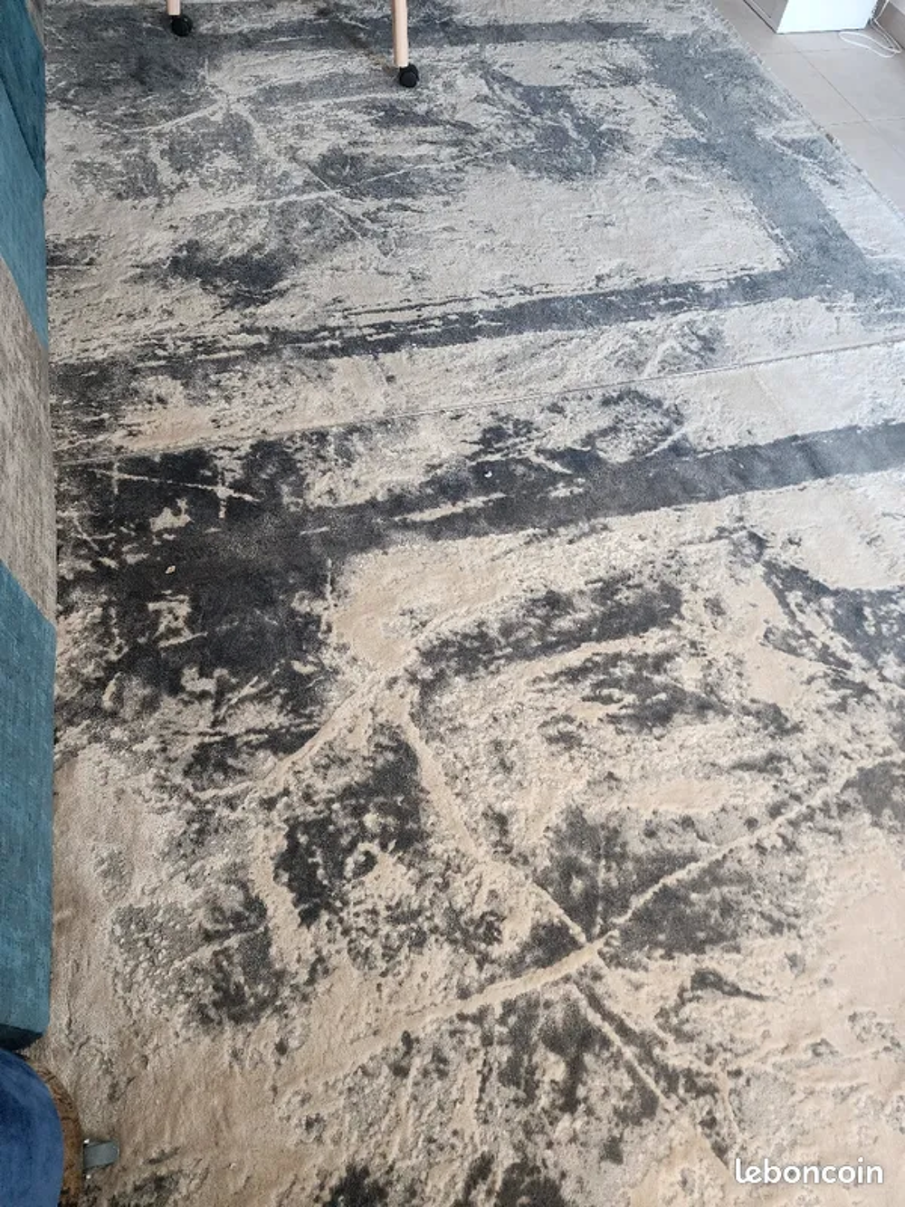 Lot 4 tapis Moderne Gris 190x280 cm poils moyen Décoration