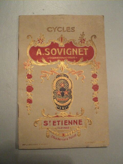 Catalogue Cycles Z.A.S, A. Sovignet St Etienne ca1910 40 Loches (37)