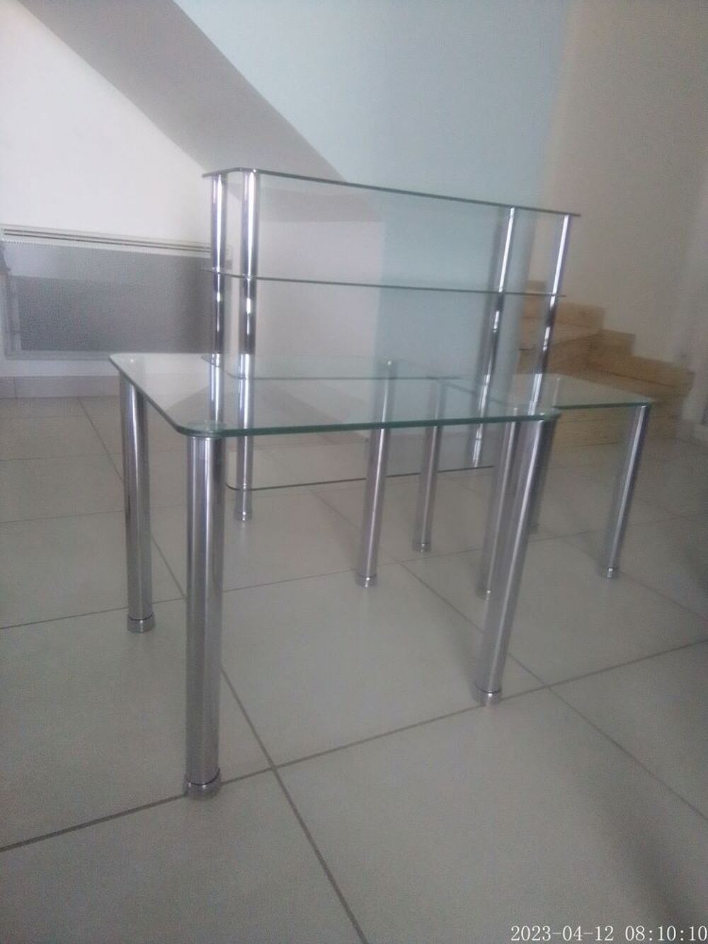 Ensemble 3 meubles en verre Meubles