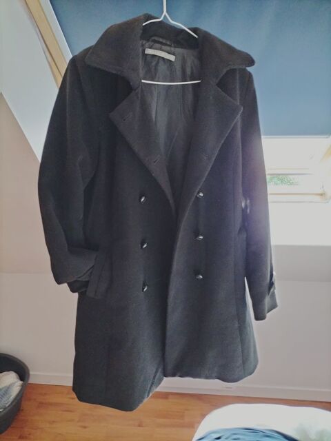 Manteau polyester noir  15 Plougourvest (29)