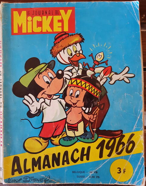 Mickey, Almanach 1966 0 Genay (69)