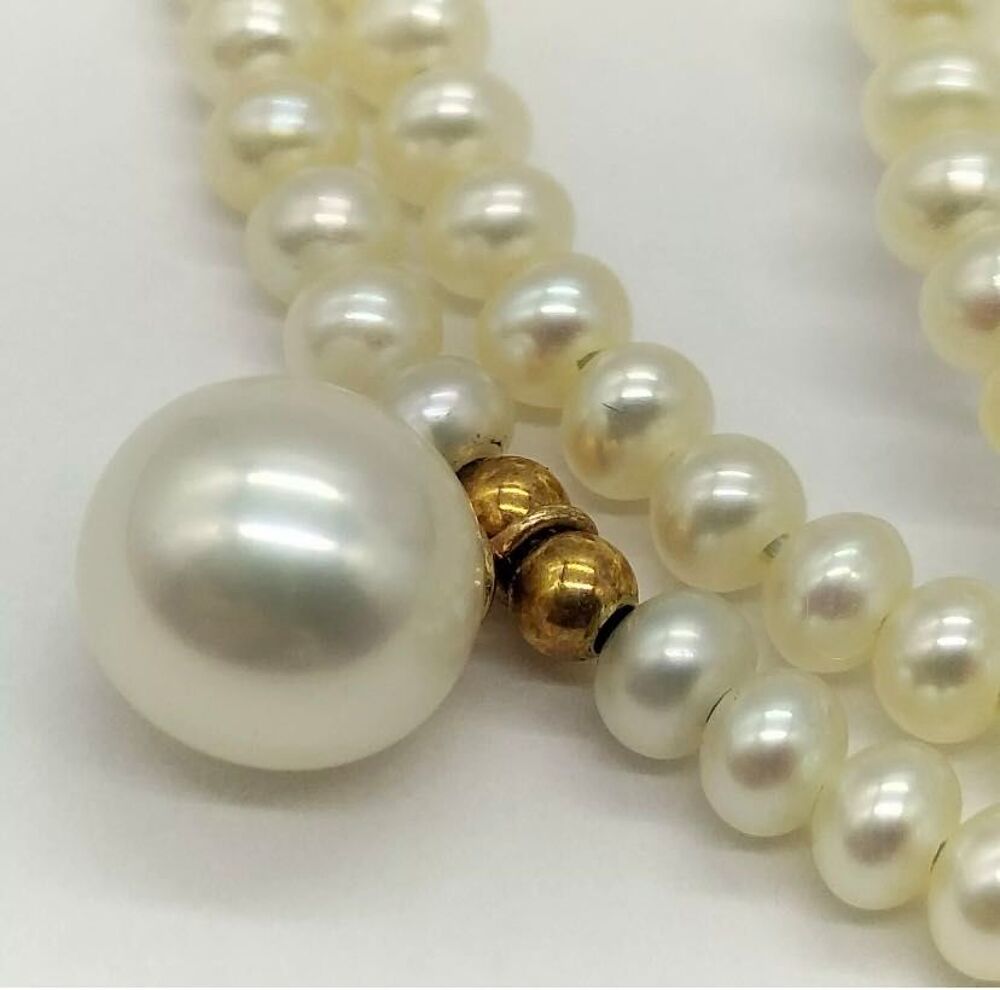 collier or perles Bijoux et montres