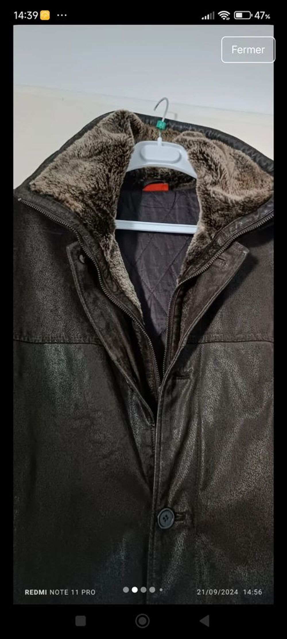 Veste cuir homme Vtements