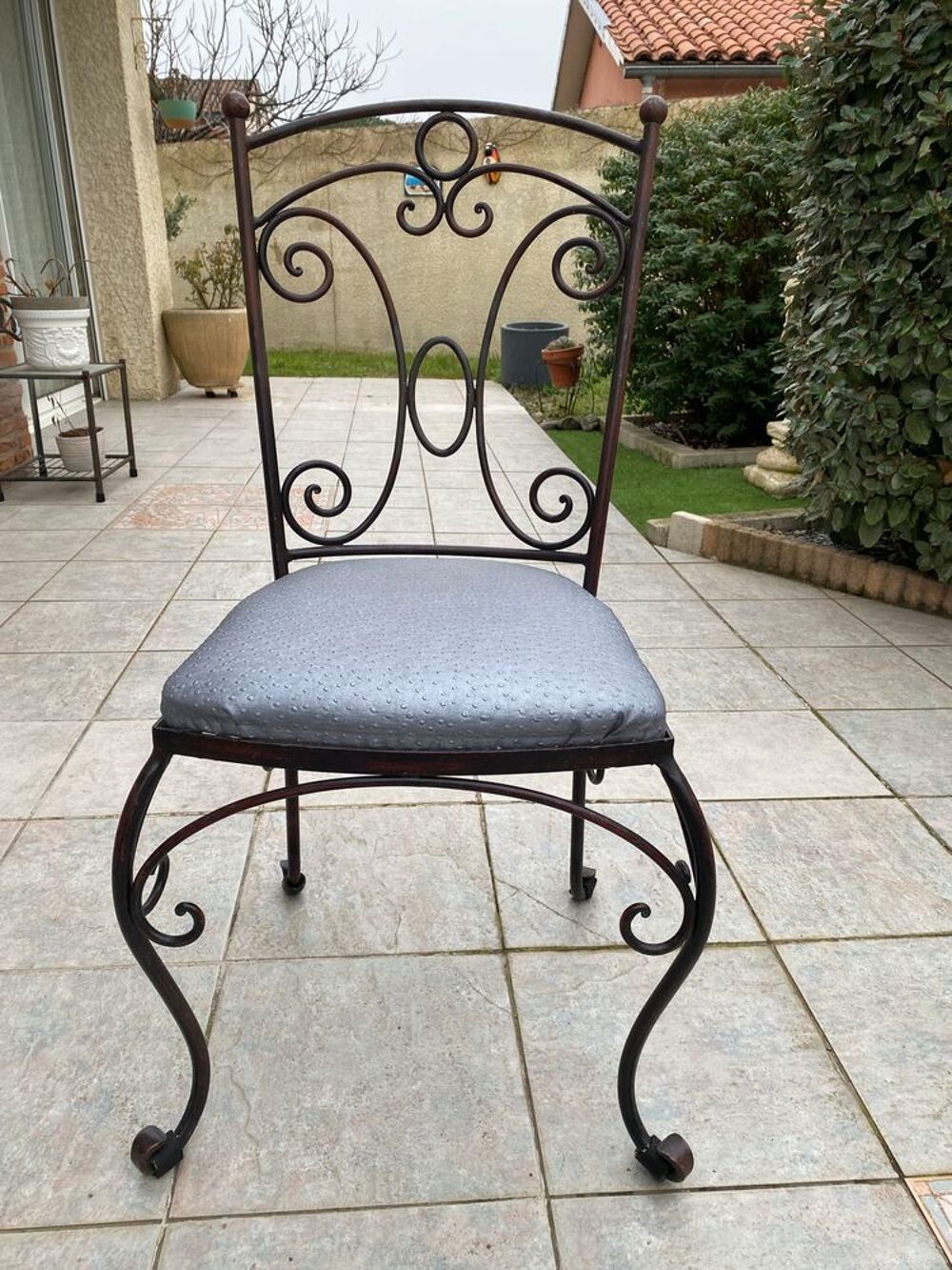 chaises en fer forg&eacute; Jardin