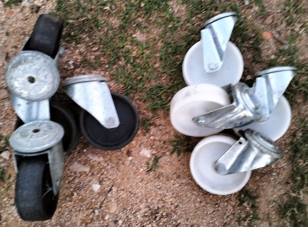 4 roulette ?il pivotantes dia 100 haut 125 larg 35 mm Bricolage