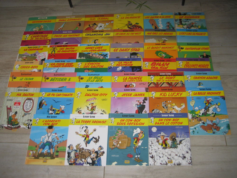 gros lot 40 bd LUCKY LUKE et RANTANPLAN cartonn&eacute;s Livres et BD