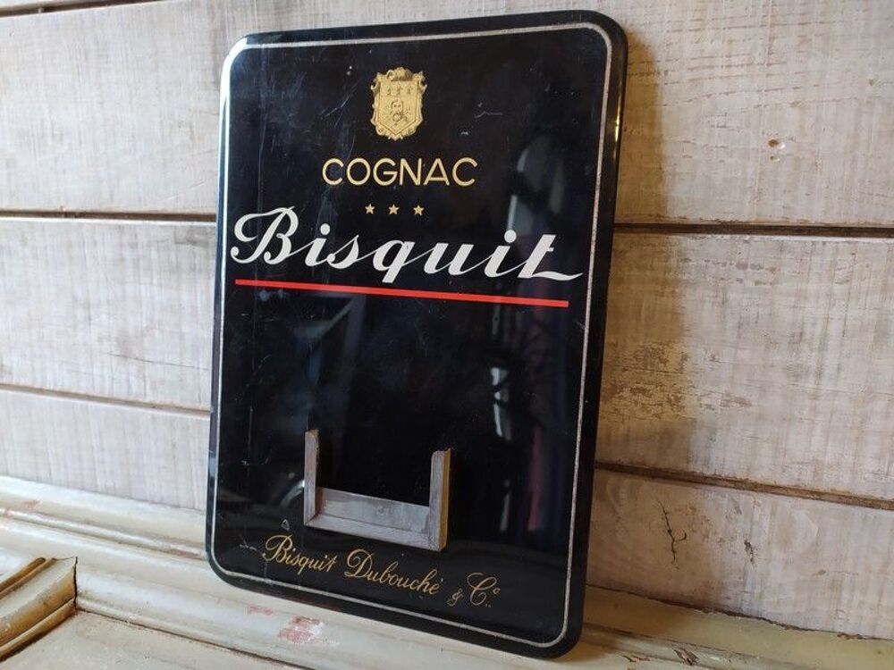 Ancien Glacoide Publicitaire Cognac Bisquit Calendrier PLV
