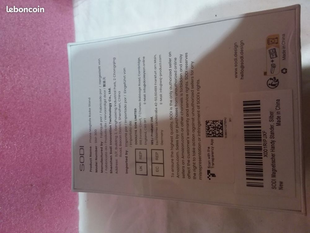 Support t&eacute;l&eacute;phone portable sodi r&eacute;f&eacute;rence sim300 Téléphones et tablettes