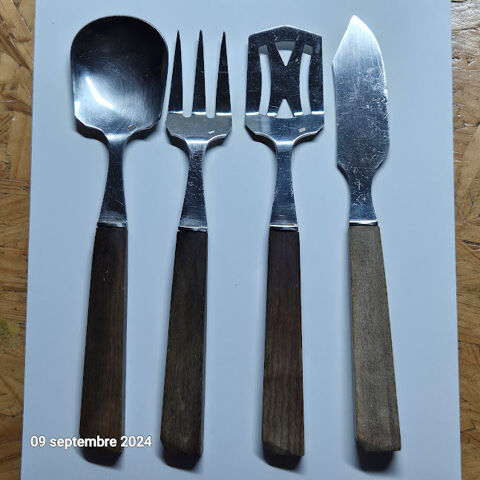 Lot de 4 couverts � macarons de service vintage, � mignardis 15 Saumur (49)