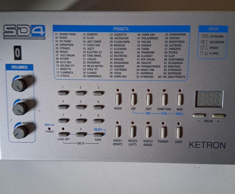 Expandeur ketron sd4 Audio et hifi