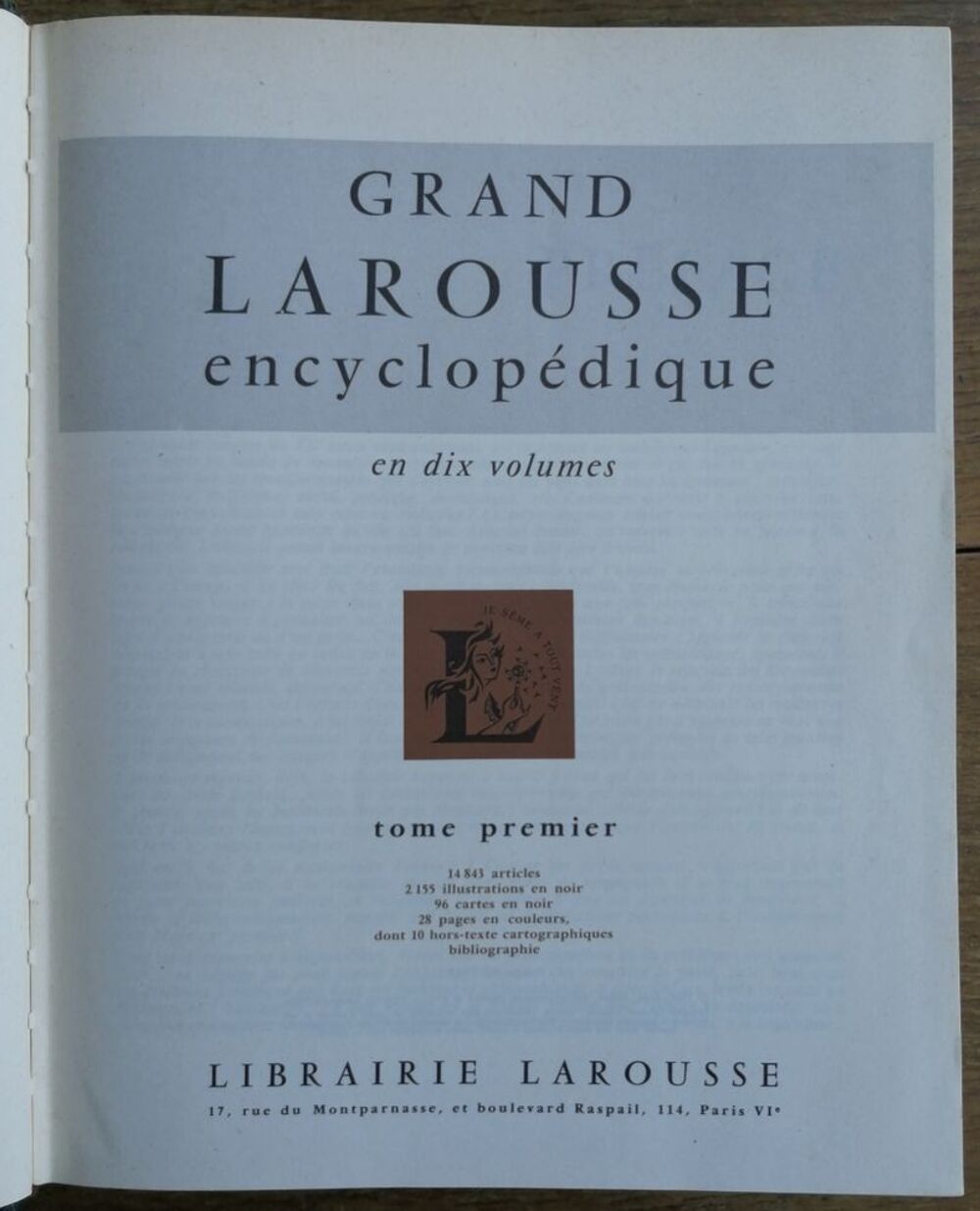 Dictionnaire Encyclop&eacute;dique LAROUSSE 10 volumes Livres et BD