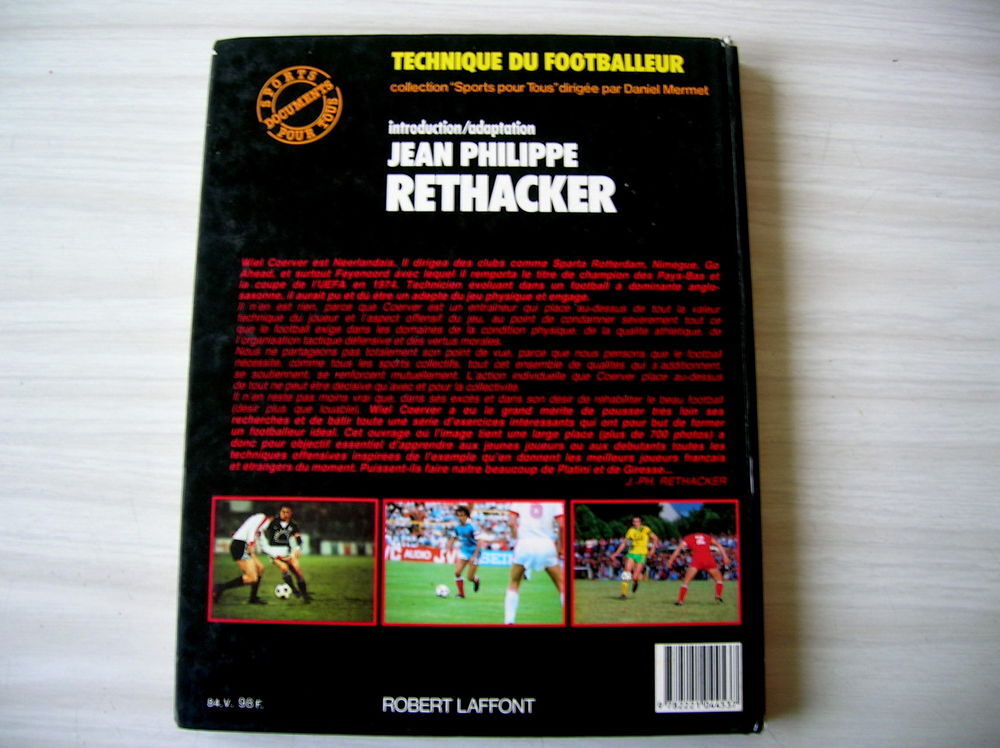 Technique du footballeur par WIEL COERVER Livres et BD