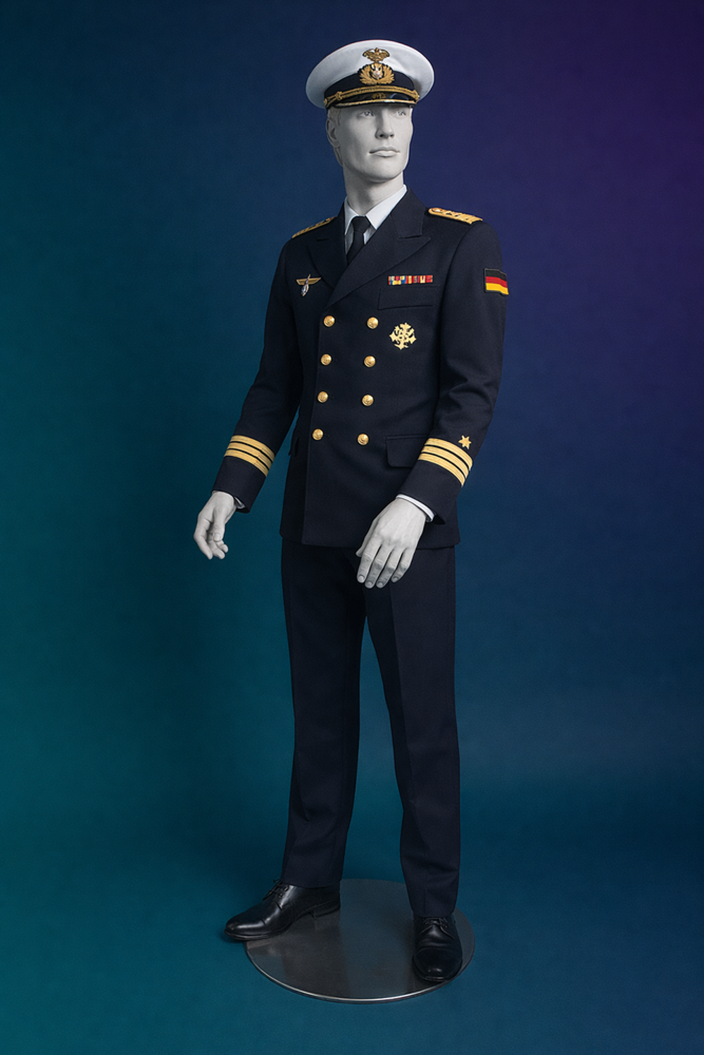 Mannequin homme blanc - base m&eacute;tal (vitrine / d&eacute;co) Décoration