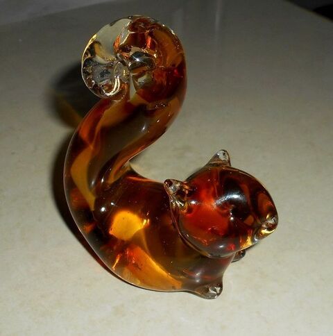 
�cureuil  en verre cristal souffl� 45 Antibes (06)