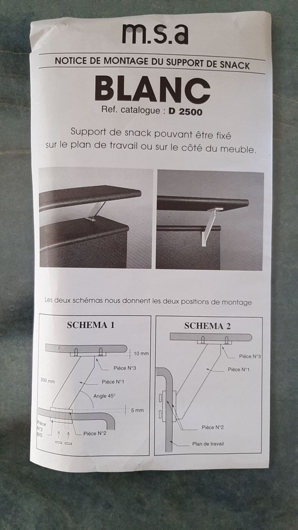 Support de Snack Bricolage