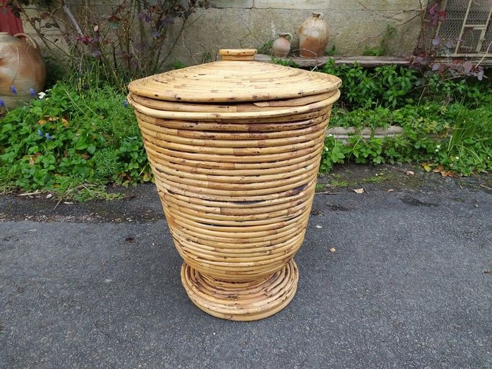 Grand Panier Corbeille Rotin Vintage
Meubles