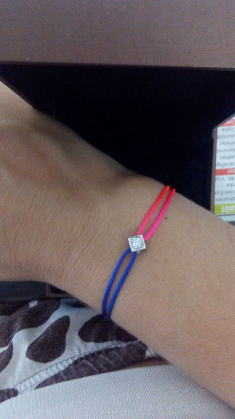 bracelet argent style cube de dinh van sur cordon 22 Le Lamentin (97)