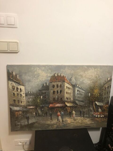 Toile peinte à l'huile 70 Mées (40)