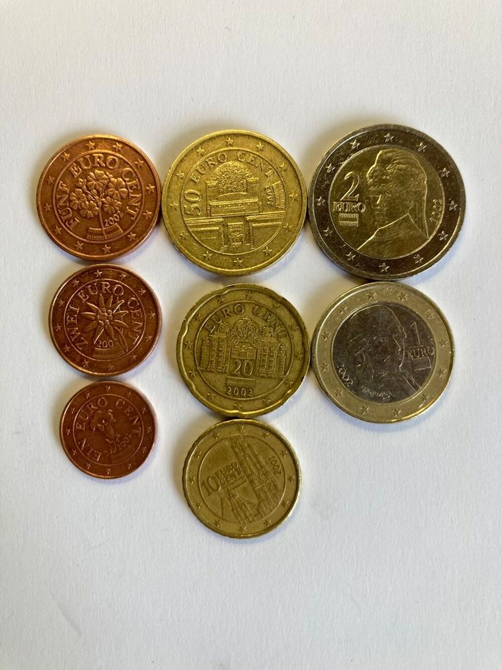 Pi&egrave;ces collection euros 